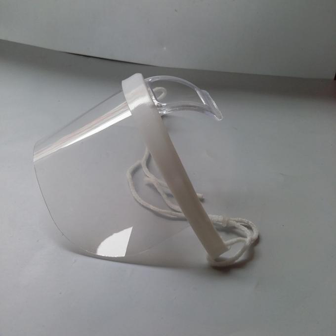 Transparent Plastic Sanitary Surgical Clear Face Mask , Disposable