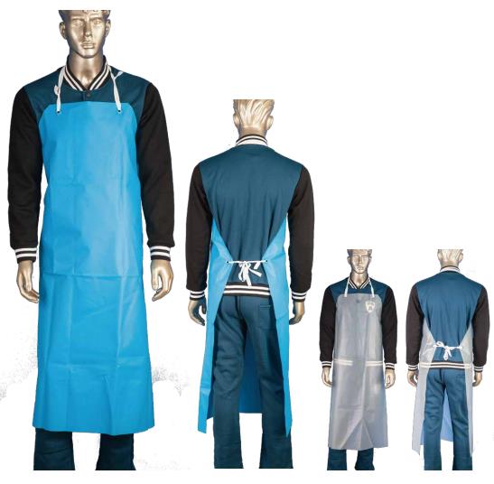 Waterproof Kitchen TPU Bib Protective Clothing Aprons For Cleaning Oil