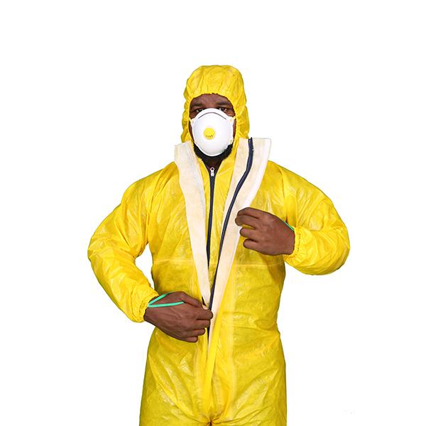 Liquid Chemical Resistant Disposable Paint Suit Harbor Freight With Hood / Double Cuffs
