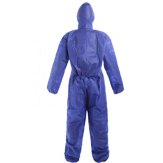 Anti Static Blue Breathable Disposable Safety SMS Protective Coverall
