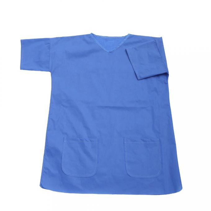 PP / SMS Disposable Medical Workwear , Customized Hospital Surgical Scrubs