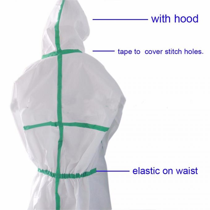 Waterproof Disposable Painting Overalls , Chemical Protective Spray