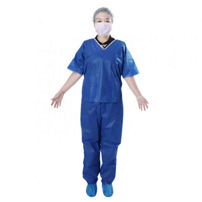 Protective Disposable Scrub Suits EO And Radiation Sterilization Anti