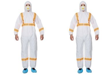China Antistatic Acid Resistant Disposable Paint Suit For Mining Electronics Factory supplier