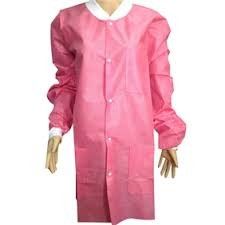 China Non Woven SMS Disposable Patient Exam Gowns With Knitted Collar Abrasion Resistant supplier