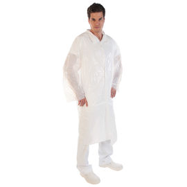 China PE Disposable Visitor Medical Student Lab Coat 110cm Length X 146cm Width supplier