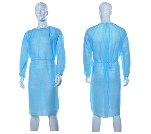 China Medical Prevent Bacterial Disposable Isolation Gowns Non Woven Hospital Clothing supplier