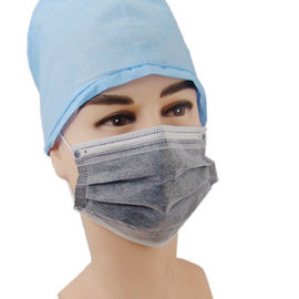China Active Carbon Disposable Nose Mask , Fabric Surgical Face Mask With Elastic Earloop supplier