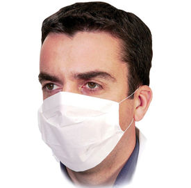 China Food Service Disposable Paper Face Mask , Earloop Face Mask With Elastic Band supplier