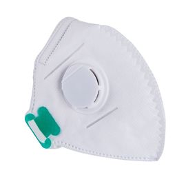China White Anti Dust Asbestos Removal Foldable Face Mask Respirator With Valve CE Certified supplier