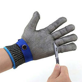 China Working Safety Hand Protection Gloves Stainless Steel Wire Mesh 120 Gram supplier