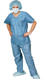 China Chemical Industry Disposable Scrub Suits Preventing Particle Alcohol Ties On Waist supplier