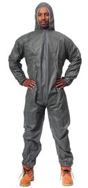 China Waterproof Non Woven PP + PE coating Gray Disposable Coverall Suit supplier