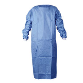 China Soft Disposable Surgical Gown , Eo Hospital Isolation Gowns With Knitted Cuff supplier