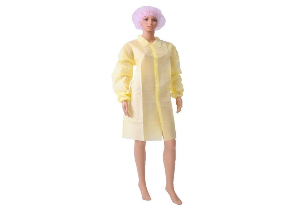 Colored lab coats with knit cuffs clearance