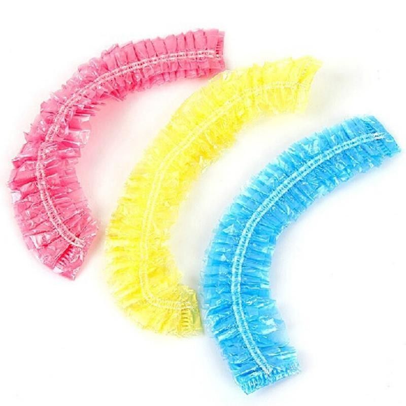 disposable plastic hair caps
