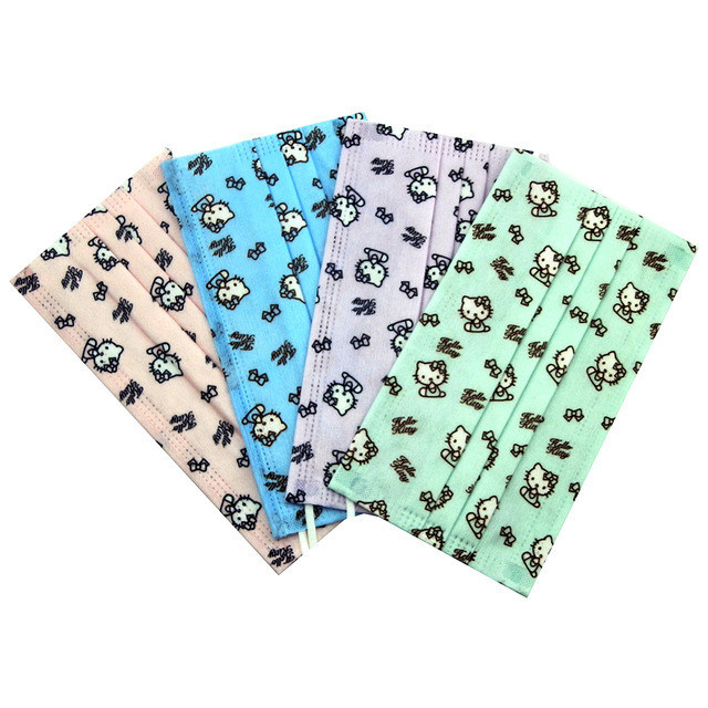 Protective 3 Layer Decorative Surgical Masks Without Glass Fibers CE