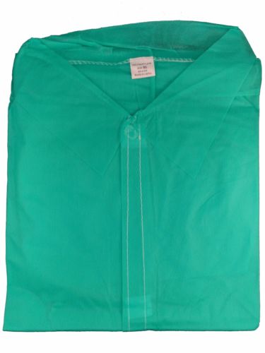 Vsitor Waterproof Disposable Lab Coats Elastic / Knit Cuff 30-70gsm Weight
