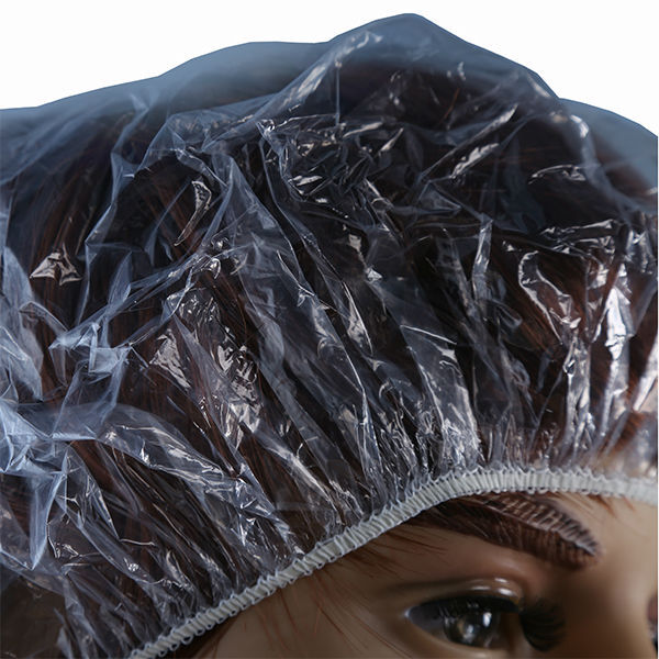 Customized Transparent Disposable Head Cap PE Best Shower Cap To Keep