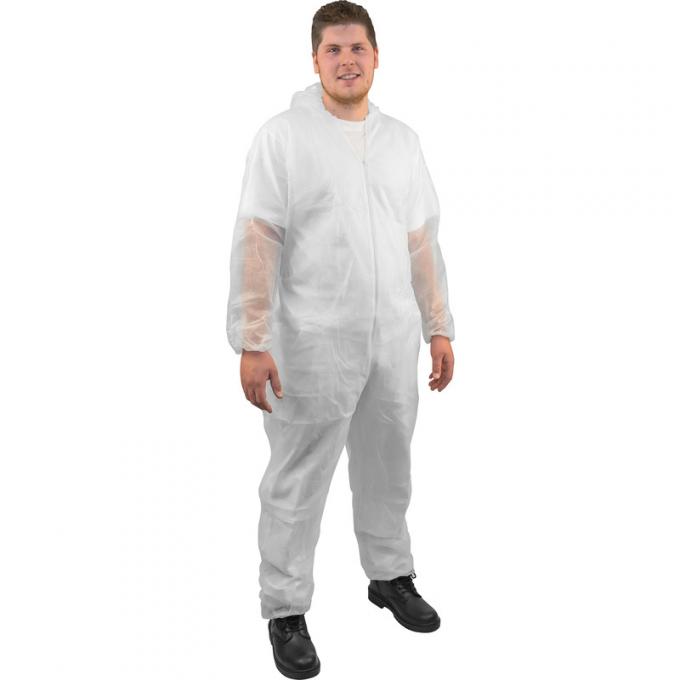 Breathable Protective Clothing Disposable Coverall Suit Cleanroom PP