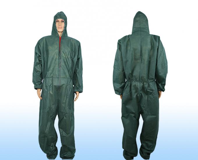 Labor Security Protection Disposable Paint Suit Breathable With Hood