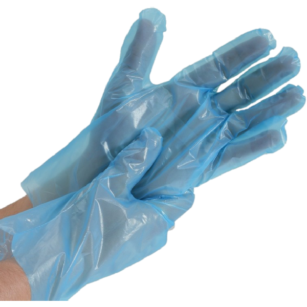 Clear Disposable Poly Gloves Polythene Material For Bacteria Free Usages