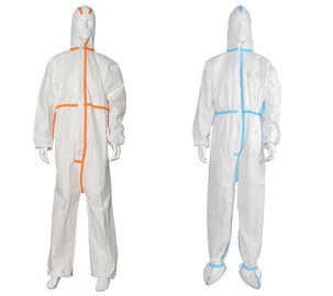 China CE Asbestos Disposable Coveralls Spray Paint Suit , Disposable Chemical Spray Suits  supplier