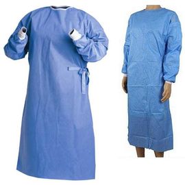 China Polypropylene Hospital Throw Away Overalls , Light Weight Disposable Patient Gowns  supplier