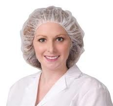 China Disposable PP Non Woven  Medical Bouffant Round Nurse Cap For Surgical Use supplier