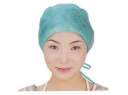 China PP Non Woven Disposable Surgical Scrub Hats , SMS Round Disposable Painters Caps  supplier