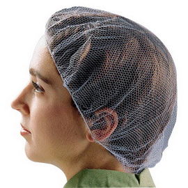 China Disposable Food Preparation Hair Nets , Cleanroom Disposable Hair Nets Food Service  supplier