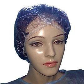 China PE Transparent Shampoo Shower Cap For Sauna Single Use 0.018mm , 0.020mm Thickness supplier