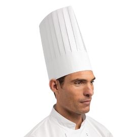China Adjustable Pleated Disposable Paper Chef Hats Cooking Cap For Food Industry supplier