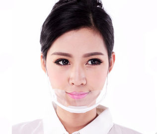 China Beauticians Cook PP Anti - Fog Disposable Face Mask With Transparent Plastic supplier