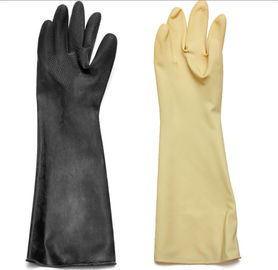 China Abrasion / Chemical Resistant Hand Protection Gloves Long Sleeves Natural Latex / Rubber supplier