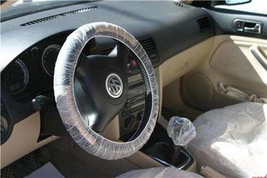 China Disposable LDPE HDPE Plastic Steering Wheel Cover 15mic, 20mic Thickness For Auto Car supplier