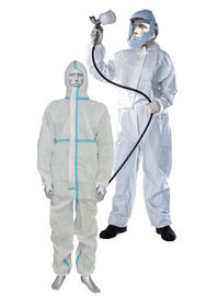 China PP+Microporous Film Disposable Paint Suit Workwear Coverall For Food / Electronic Workshop supplier