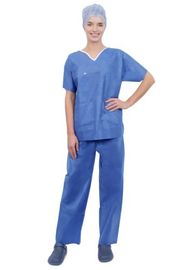 China Hospital Clothing Medical Disposable Scrub Suits XS-3XL Size PP/SMS Material supplier