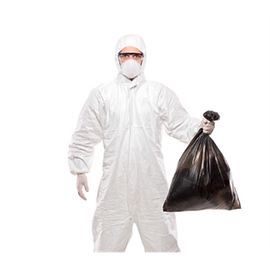 China Breathable Lightweight Disposable White Painters Overalls Soft Hand Feeling supplier