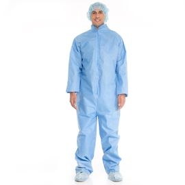 China Disposable Non woven Protective Safety Coverall / Work Suit With Collar supplier
