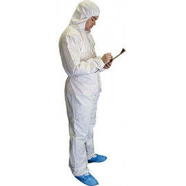 China Anti - Static Disposable Safety SMS Non Woven Workers Coverall Suit supplier