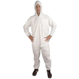 China Type 5 / 6 EN13034 and EN13982 SMS / Micorporous Protective Coverall supplier