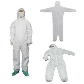 China Microporous Breathable Disposable Coveralls / Disposable Waterproof Suit For Paint Works supplier