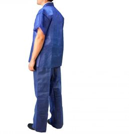 China PP Non Woven Disposable Scrub Suits V - Neck / Round - Neck For Medical Protection supplier