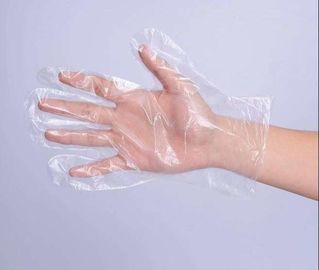 China CE Certificated Disposable Poly Gloves Various Thickness For Food Service supplier