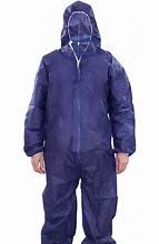 China Anti Static Blue Disposable Protective Coverall For Asbestos Stripping supplier