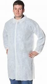 China Long Sleeve Disposable Laboratory Coats Waterproof Anti Static Eco Friendly supplier