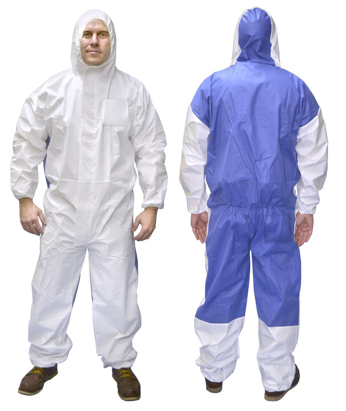 Cat 3 Type 5/6 Microporous Combines SMS Disposable Coverall Suit