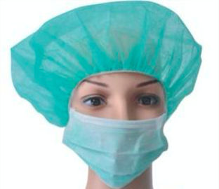 Non Woven Bouffant Caps Disposable Breathable Colored Surgical Head Cover supplier