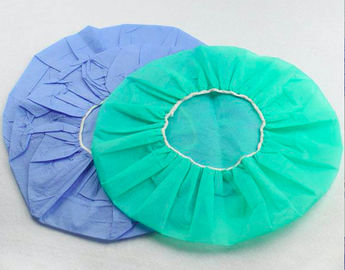 Non Woven Bouffant Caps Disposable Breathable Colored Surgical Head Cover supplier